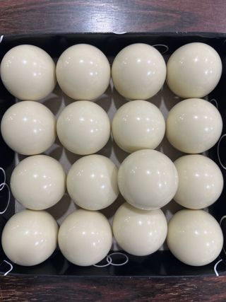 16 Bolas Futbolín Blancas Pesadas