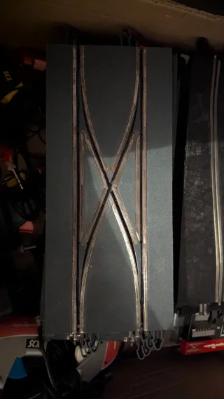 Cambio de carril SCX pistas grises