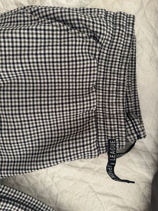 Pantalon termico estampado a cuadros