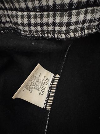 Pantalon termico estampado a cuadros