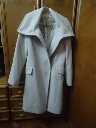 Abrigo Mango Beige Largo Nuevo