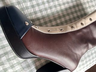 Botines Noa Harmon Granate,crudo y Azul