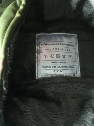 Forro polar militar camuflaje