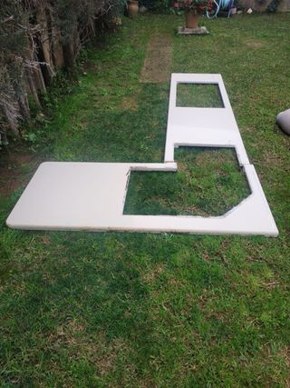 Encimera de silestone color crema