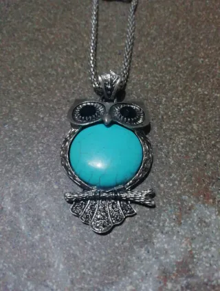 Set gioielli gufo pietra sintetica