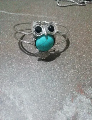 Set gioielli gufo pietra sintetica