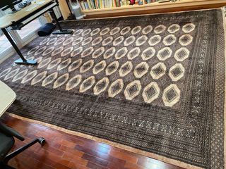 Alfombra elegante grande diseño geométrico