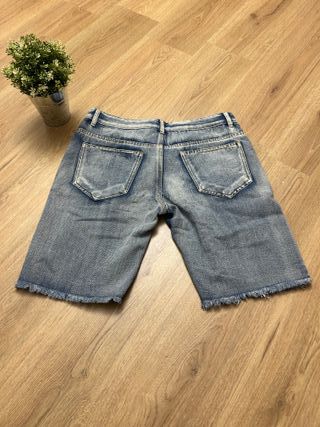 Bermuda jeans strappati uomo taglia 48