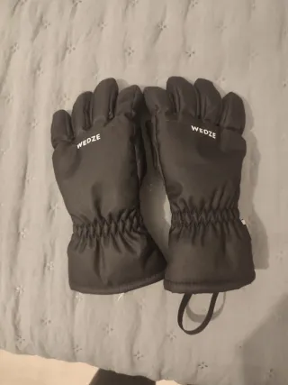 Guantes nieve esquí niño Wedze negros.