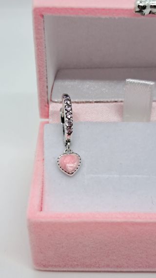 Pendientes Corazón Circonitas Plata de Ley 925
