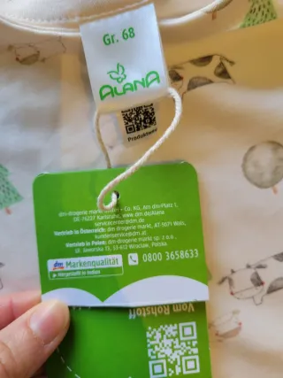 Peto y camiseta 6 meses 100% algodón ecológico