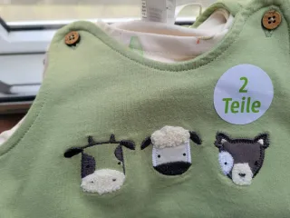 Peto y camiseta 6 meses 100% algodón ecológico