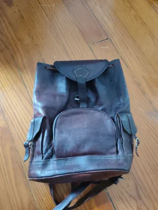 Mochila de cuero