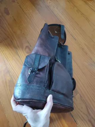 Mochila de cuero