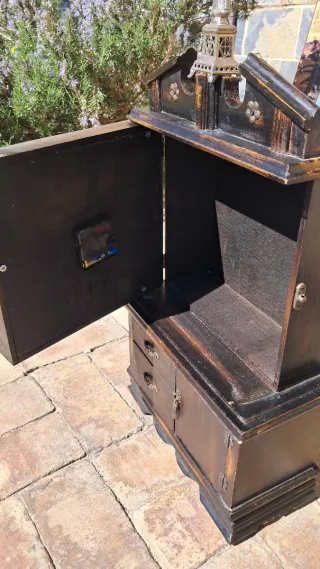 Reloj de sobremesa antiguo madera