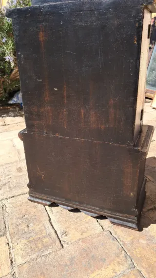 Reloj de sobremesa antiguo madera