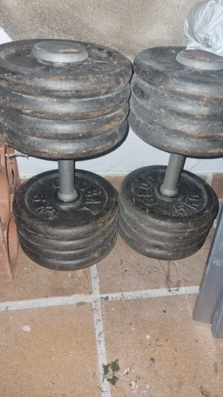 Mancuernas de hierro