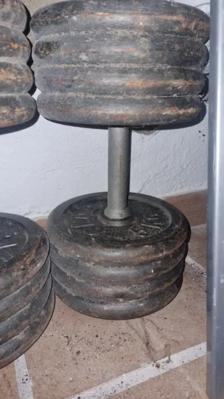 Mancuernas de hierro