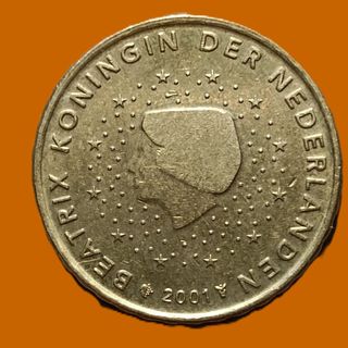 HOLANDA 10 Céntimos Euro 2001. 1er MAPA