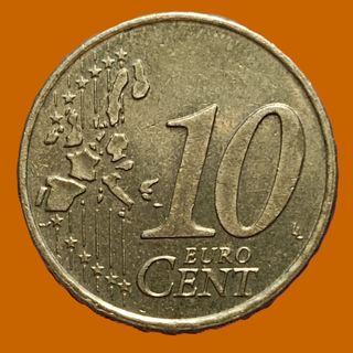 HOLANDA 10 Céntimos Euro 2001. 1er MAPA