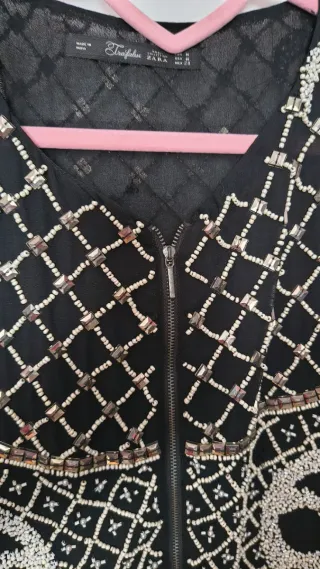 Chaqueta Zara pedrería joya