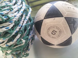 Red de Juego Ecuaboley + balón Mikasa