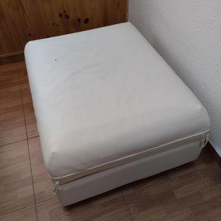 Puff/Cama Para Invitados Piel Ikea Vallentuna