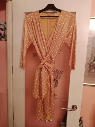 Vestido fiesta primavera rosa/morado