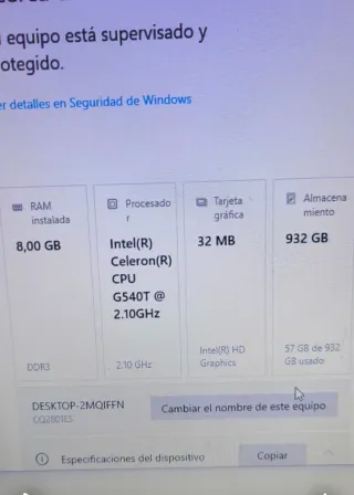 Torre PC Compaq Negra