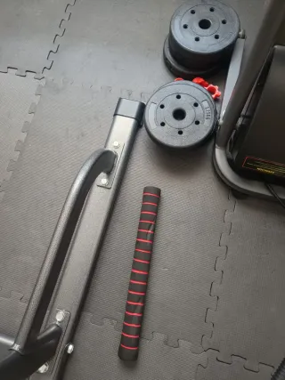 Pesas ajustables con barras