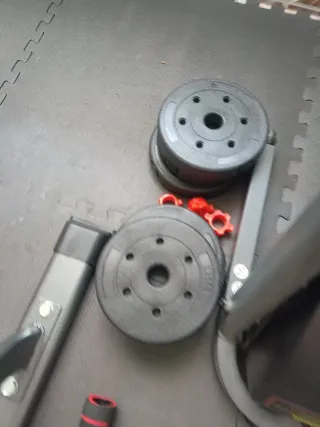 Pesas ajustables con barras