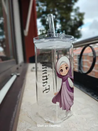 Vaso de cristal personalizado Ramadan