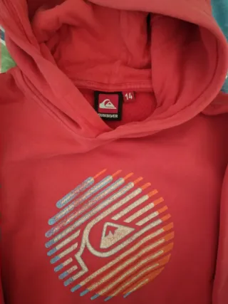 Sudadera Quiksilver niño roja