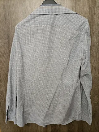 Camisa BOSS Gris y Blanca