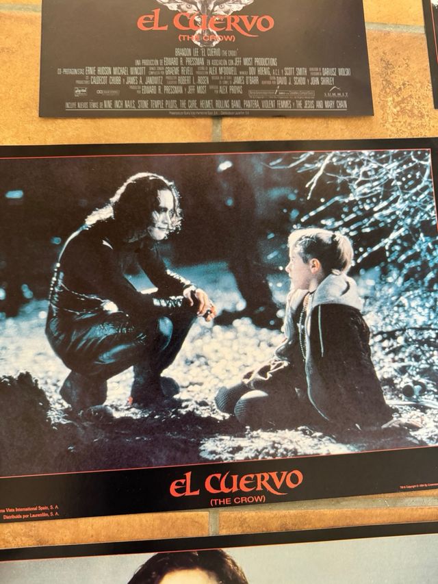 El Cuervo juego completo 8 fotocromos originales