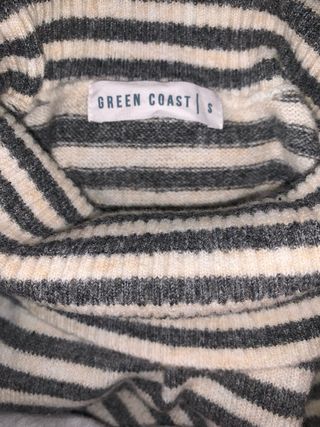 Jersey de cuello alto a rayas