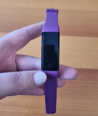 Orologio fitness viola e argento