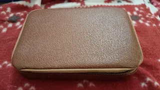 Set da viaggio vintage in pelle