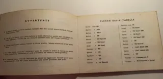 Libretto Dati Caratteristici Fiat 1969