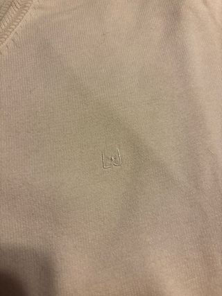 Jersey fino Liu Jo Uomo blanco cuello pico
