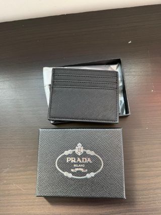 Portacarte Prada nero