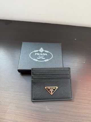 Portacarte Prada nero