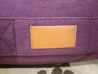 Puf Morado sillón de Tela puff