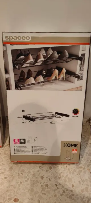 Zapatero extraíble SPACEO negro (vale 40,99€)