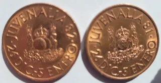 2 Monedas Conmemorativas Juvenalia 1981-1982