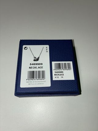 Colgante Swarovski Cisne Original Plata