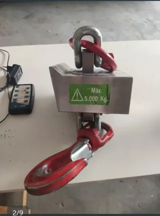 Báscula dinamométrica 5000 kg con gancho