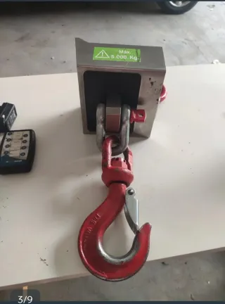 Báscula dinamométrica 5000 kg con gancho