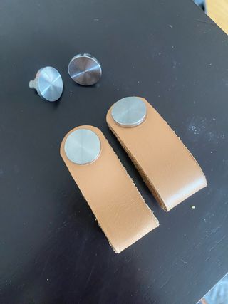 Tiradores cuero y metal IKEA ÖSTERNÄS