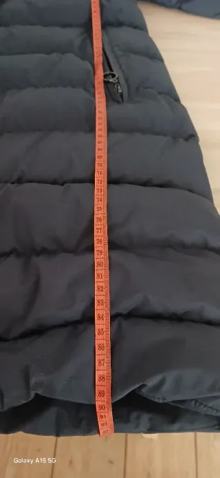 Piumino lungo donna blu